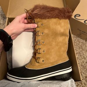 Greatonu Women Snow Rain Boots